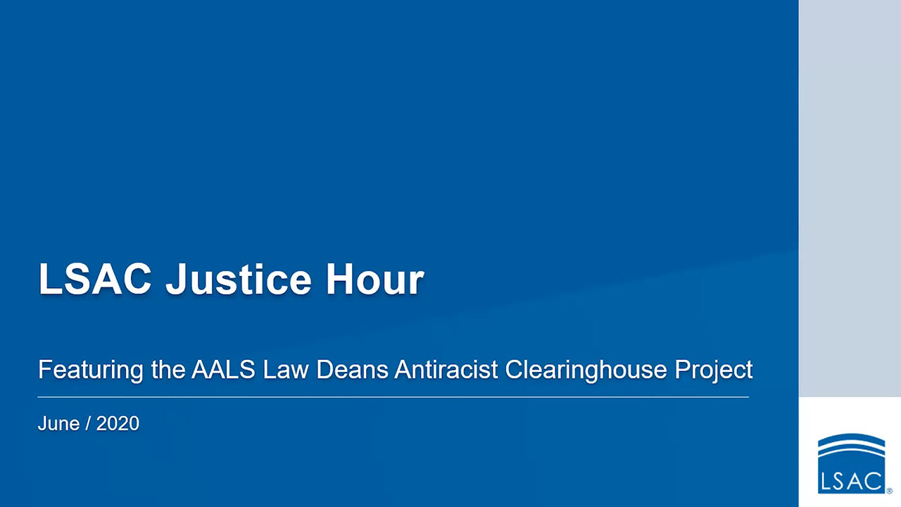 Webinar title screen Justice Hour June 22