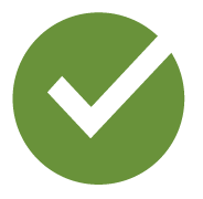 green checkmark icon