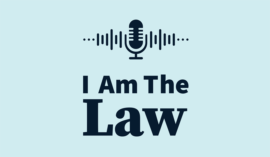 I Am The Law podcast logo