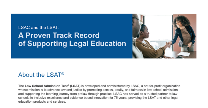 Learn more about the LSAT Advantage in this PDF