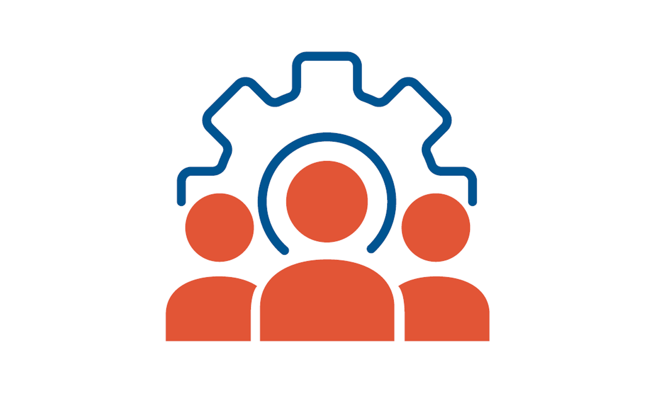icon illustrating people as engine