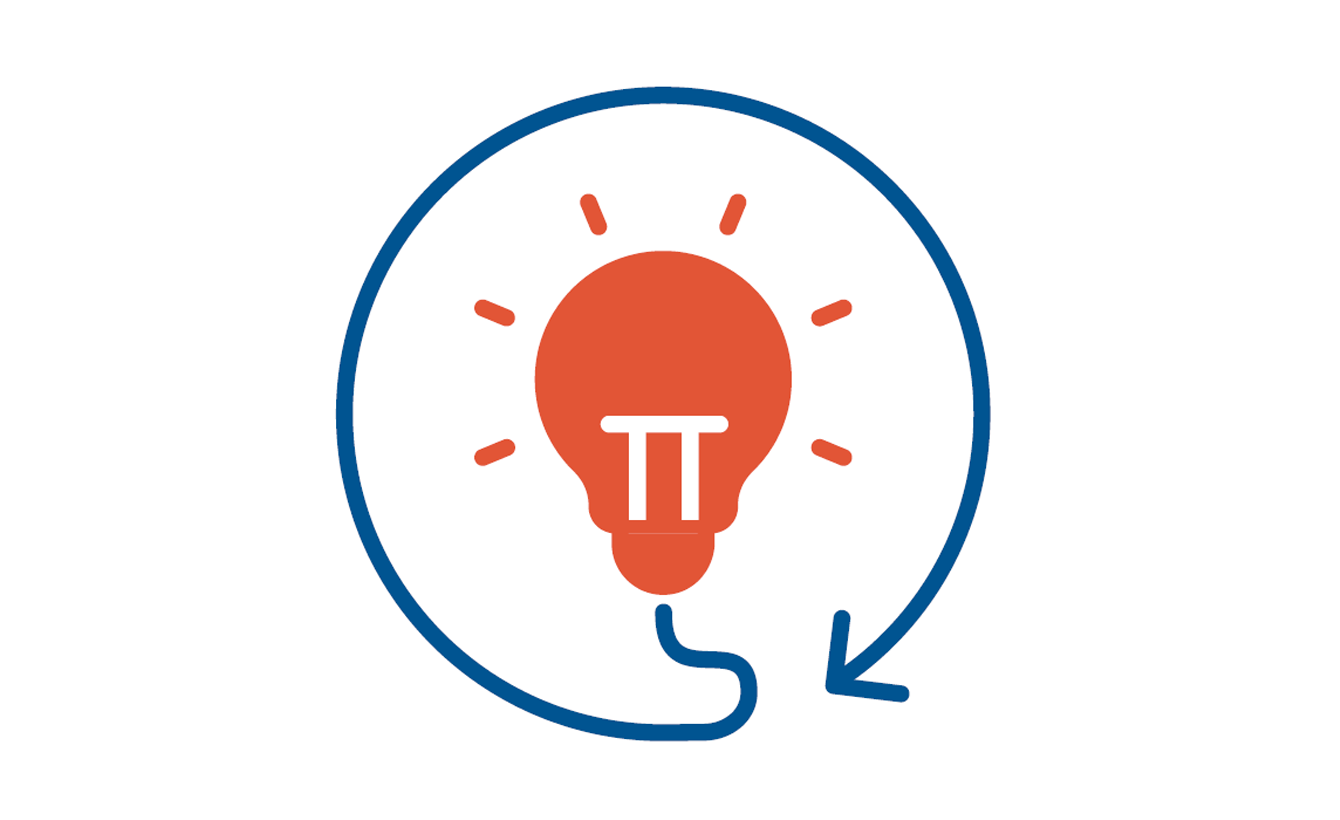 icon illustrating lightbulb of innovation