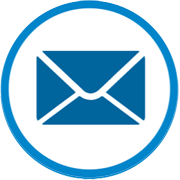 Envelope/email icon in circle