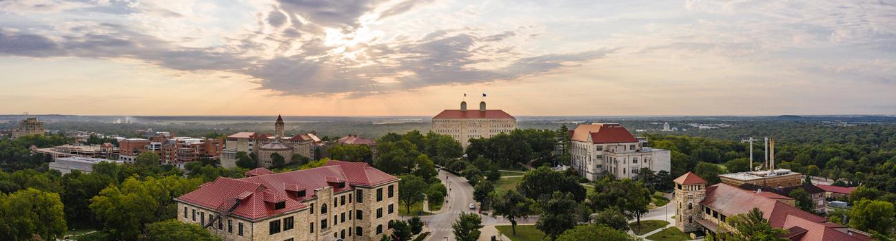 KU's Campus at Sunrise