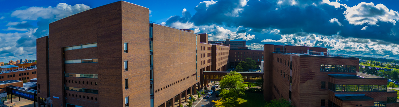 panoramic image of O'Brian Hall 