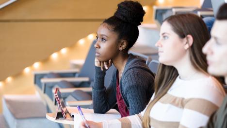 Law students in lecture hall