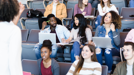 students in lecture hall