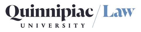 Quinnipiac University Law Logo