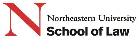 Northeastern School of Law logo