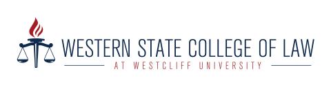 Logo for Western State College of Law at Westcliff University
