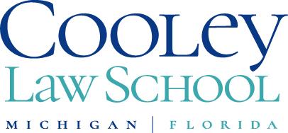 Stacked Cooley Law School logo with campuses in Michigan and Florida