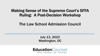 July 13th Presentation Deck Title Slide - Making Sense of the Supreme Court's Ruling