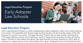 Legal Education Program: Early Adopter Law Schools