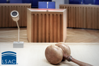 Gavel on stand