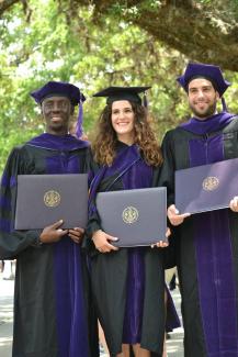 Law school graduates with degrees