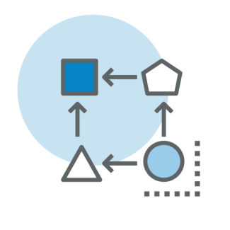 Icon indicating transformation