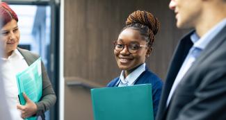 Law students on campus