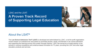 LSAC and the LSAT: A Proven Track Record of Supporting Legal Education