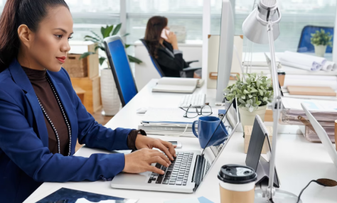 person at computer
