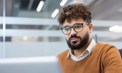 Man at laptop