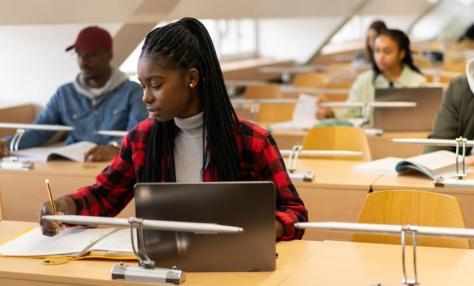 students taking notes