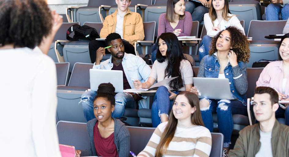 law students in lecture hall