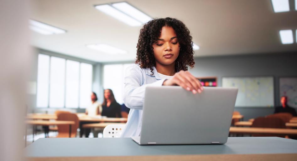 Person using laptop