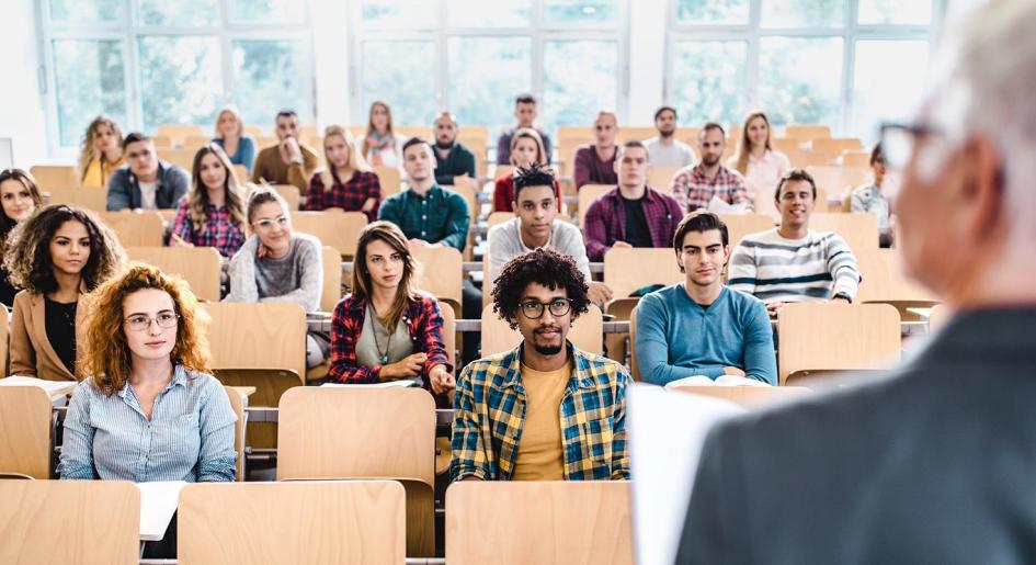 students in lecture hall