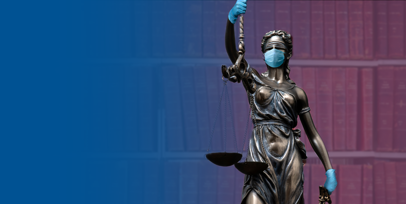 Lady Justice with PPE