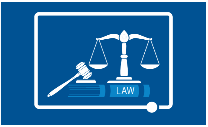 Gavel and scales of justice icon