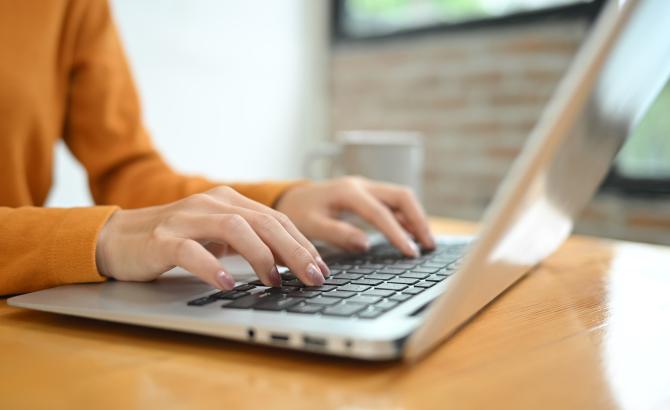 Person at laptop
