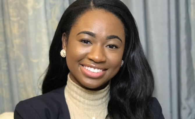 First-generation law student Kendeil Dorvilier