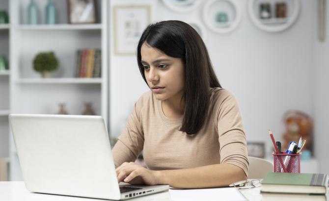 Person using laptop