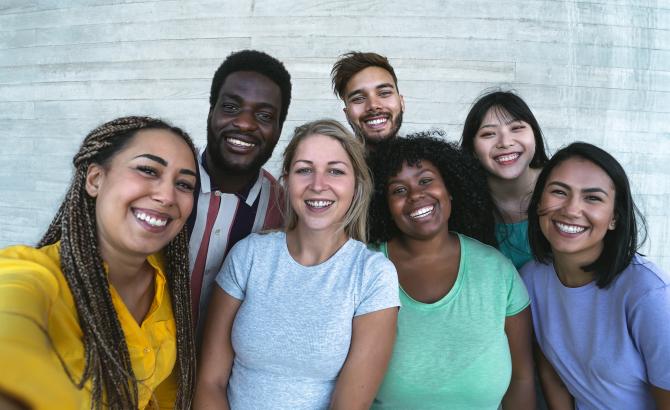 diverse group of future law students