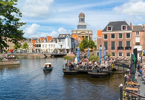 Waterway in The Hague, Netherlands.
